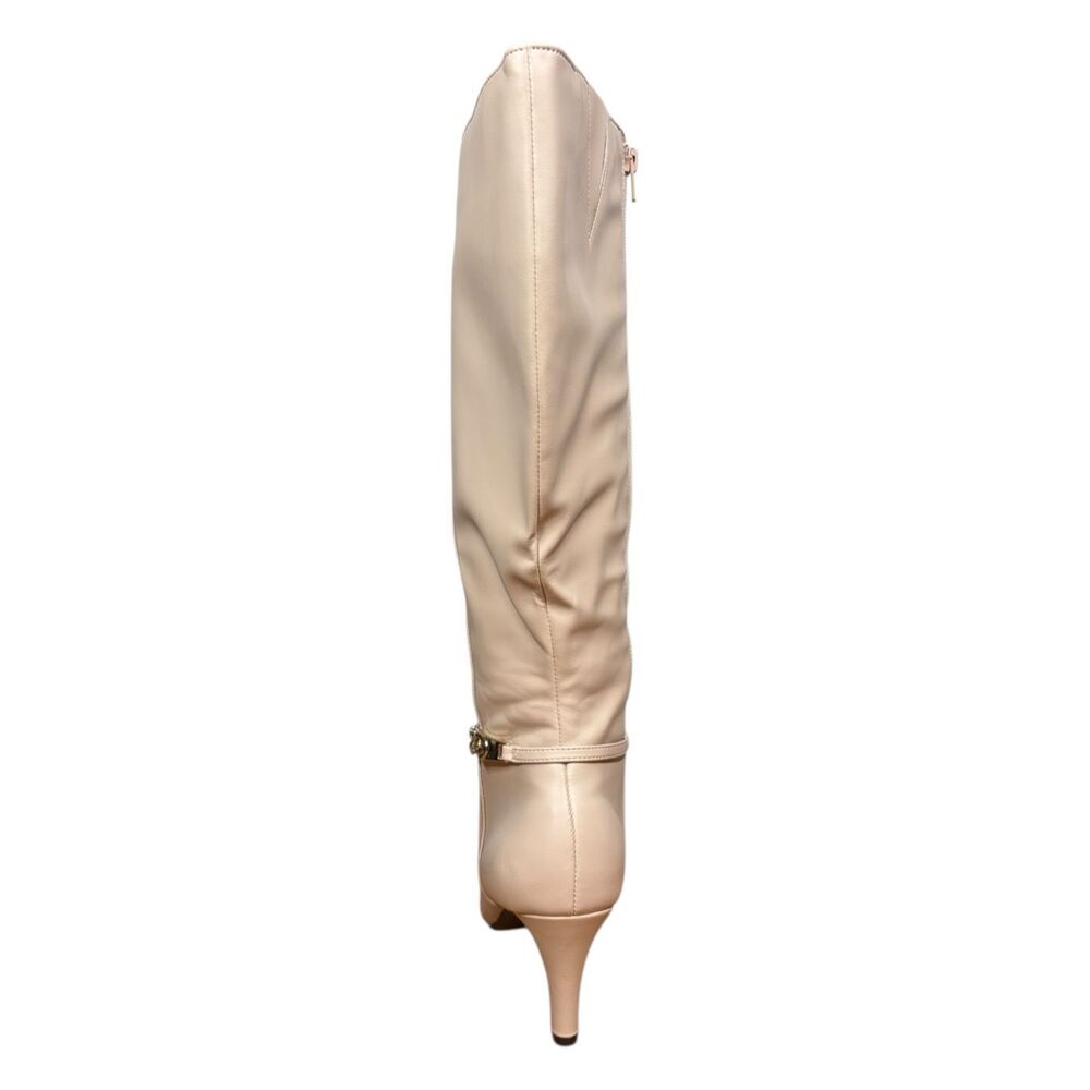 Karen Scott Womens Hanna Faux Leather Knee-High Boots | White | 8M Wide Calf - Picture 7 of 9